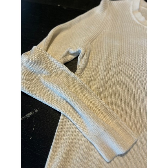 Lauren Ralph Lauren Cream Lace Up Sweater Women's‎ Knit Pullover - Picture 4 of 9